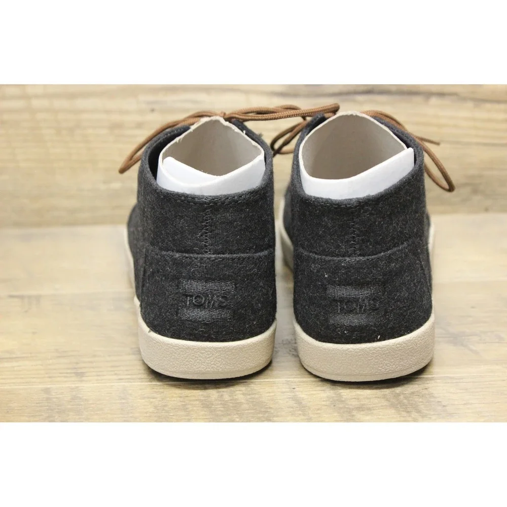 TOMS Paseo Mid Ankle Shoes Mens 8.5 Black Wool Casual Outdoor Cozy Urban Style